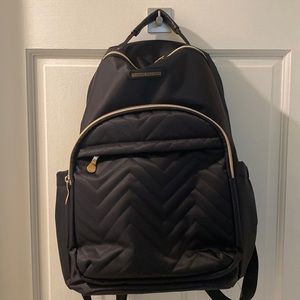 Light Flight Black Backpack with One Sleeve for a Laptop and a Large Pocket